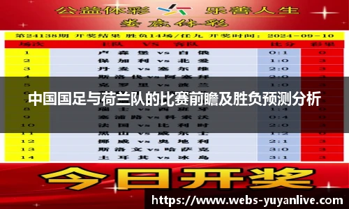 中国国足与荷兰队的比赛前瞻及胜负预测分析
